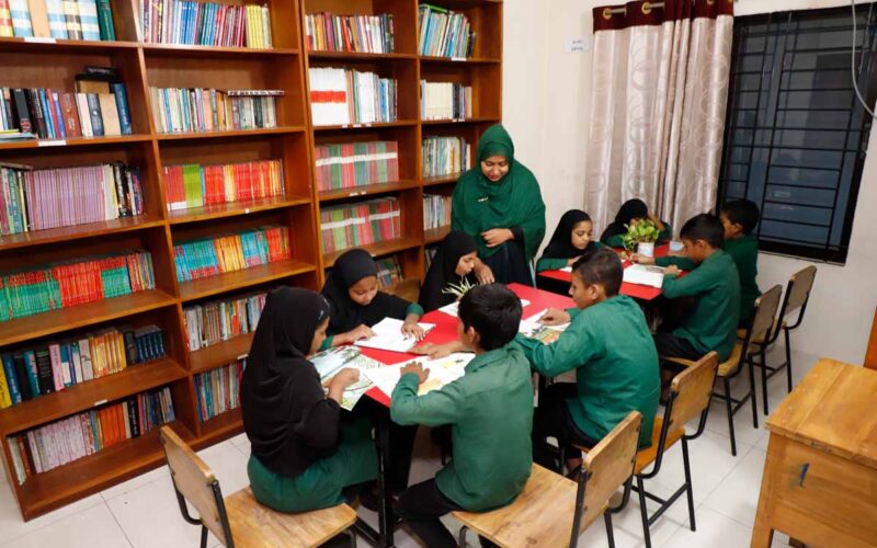 Bonoful Mohammapur Student Learning In Library At Mohammadpur