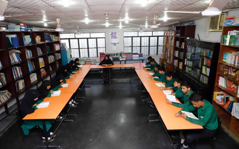 Student And Teachers All Are Learning In Library At Bonoful School Uttara