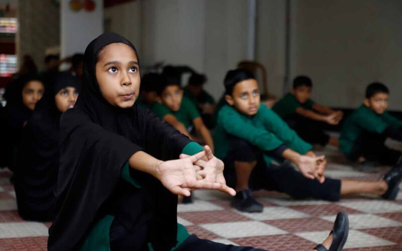 Taekwondo In Mohammadpur Female Student Practicing